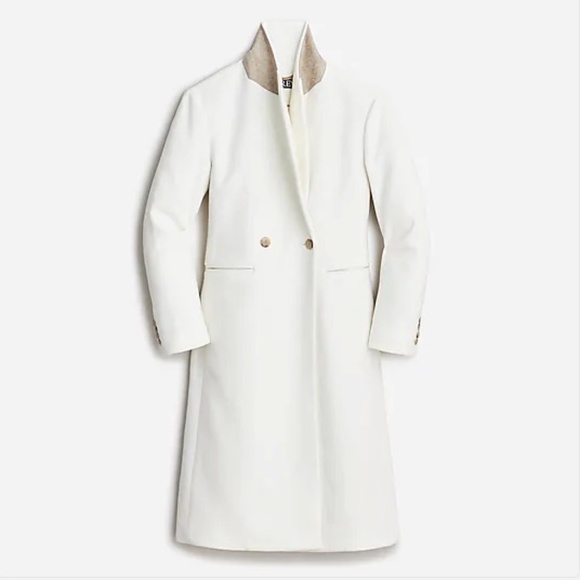 J. Crew Jackets & Blazers - NWT J.Crew "Mirabelle" Lady Coat Ivory - Size 6